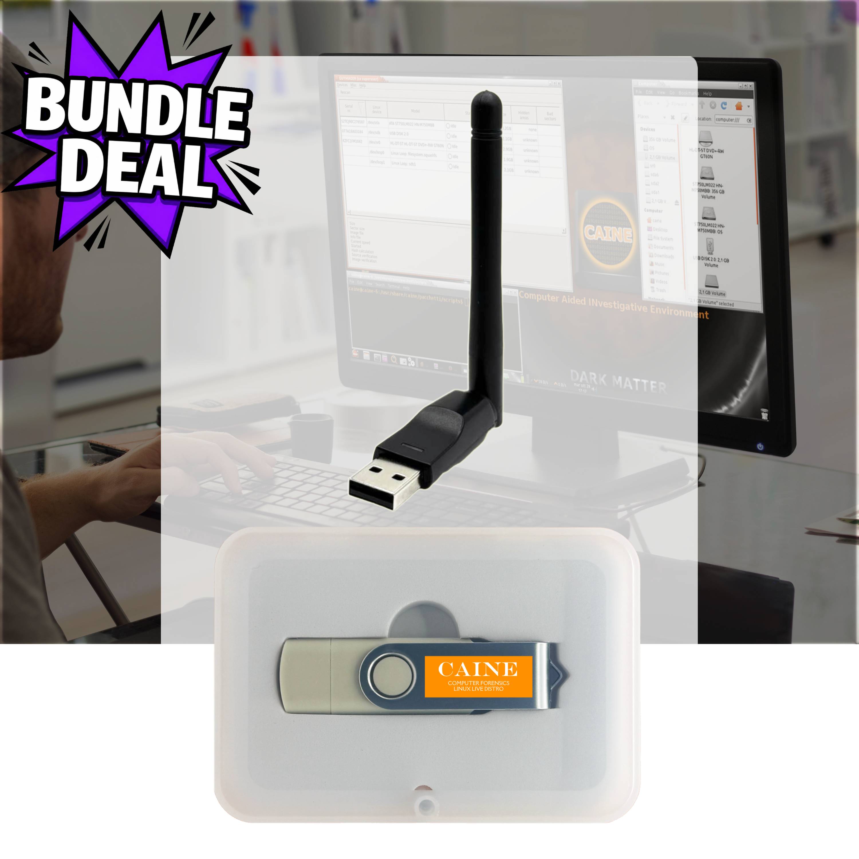 Wi-Fi USB Adapter for Linux (Tails, Ubuntu, Debian, Mint) – Plug & Play 2.4 GHz MT7601U Chipset