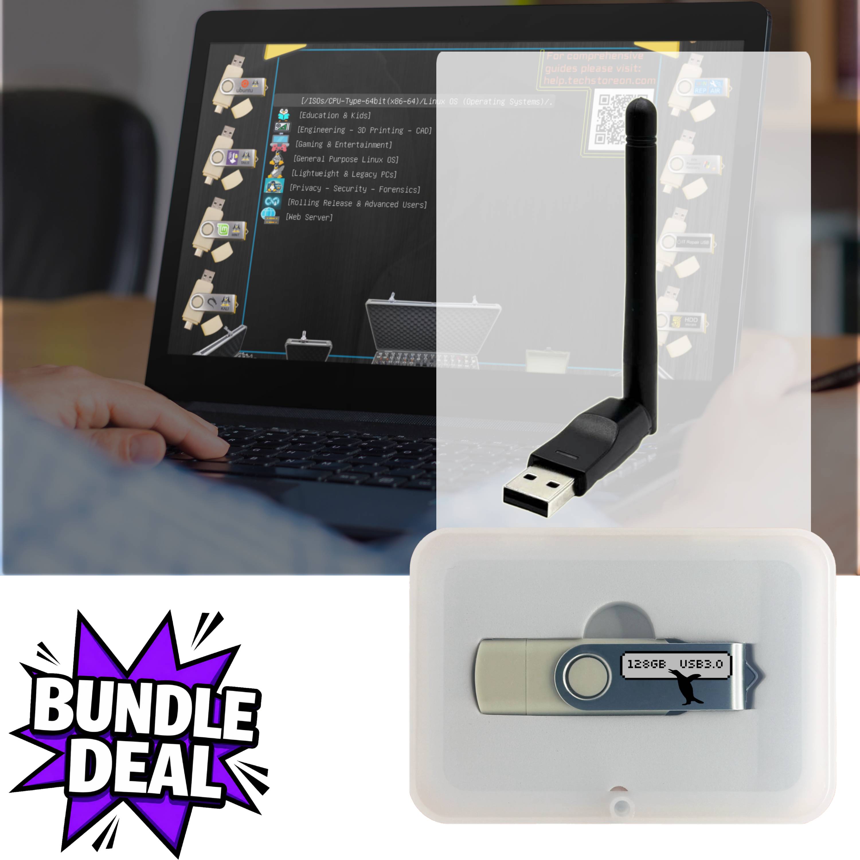 31-in-1 Ultimate Linux & PC Tools Bootable USB