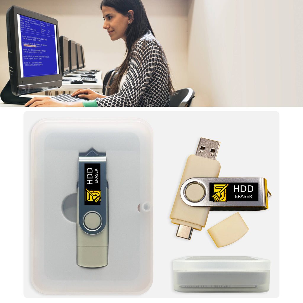 Hard Drive Eraser Bootable USB – Secure Disk Wipe Utility (DoD Standard)