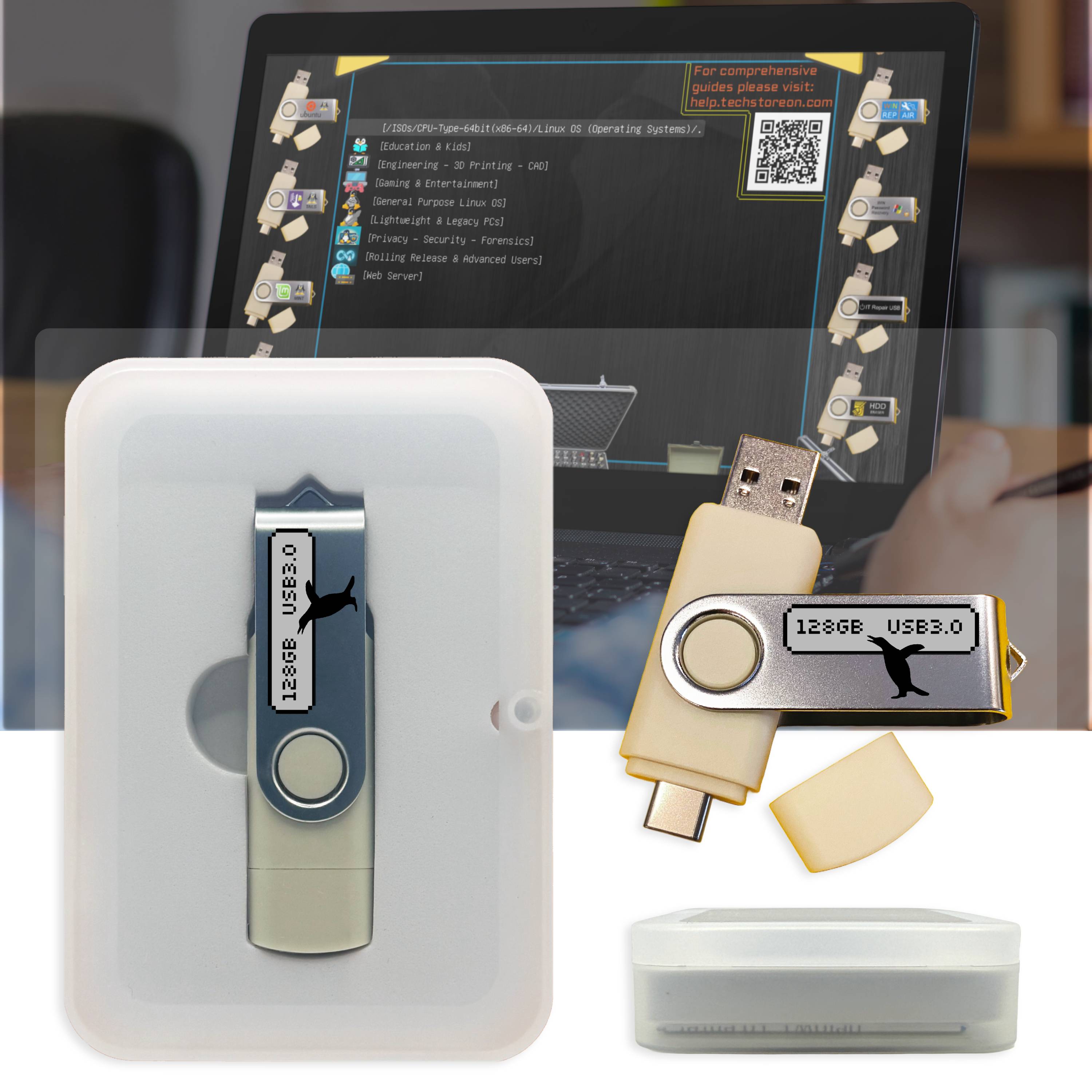 31-in-1 Ultimate Linux & PC Tools Bootable USB