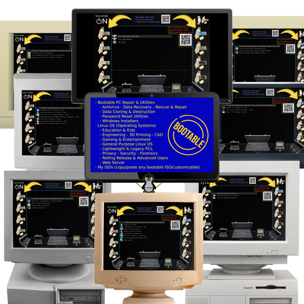 31-in-1 Ultimate Linux & PC Tools Bootable USB